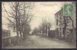 CPA  ANCIENNE- FRANCE- ANDRÉZIEUX (42)- LE BOULEVARD EN HIVER- CAFÉ- ANIMATION- ATTELAGE- - Andrézieux-Bouthéon