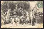 CPA  ANCIENNE- FRANCE- CHARLIEU (42)- ENTRÉ DU BD. THIERS DÉCORÉ POUR LA FETE MUTUALISTE DE 1904- TRES BELLE ANIMATION- - Charlieu