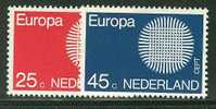 NETHERLANDS  1970 EUROPA CEPT  MNH - 1970