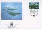 W0550 Baleine à Bosse Megaptera Novaeangliae Tonga 1996 FDC WWF - Wale