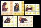 Romania 2008 SET+ LABELS MODEL A, MNH BEARS ,OURS. - Orsi