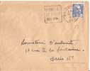 N°y&t  886  Lettre CAD DAGUIN     BRIGNOLES  Vers    PARIS       Le 19 NOV 1953 - Mechanical Postmarks (Advertisement)