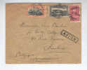 484/15 - CONGO BELGE - Lettre Par Avion LEOPOLDVILLE 1929 Vers CHARLEROI - Griffe AVION Pour Le Vol Intérieur - Covers & Documents