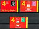 GREAT BRITAIN - 1989/90 3 BOOKLETS - V2132 - Booklets