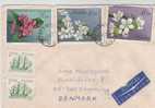 Poland Cover Sent Air Mail To Denmark 2-10-1972 One Of The Stamps Damaged - Cartas & Documentos