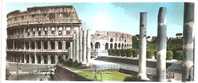 43367)cartolina Illustratoria Roma - Colosseo E Panorama - Kolosseum