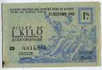 BILLET - OCRPI - 1 Kilo Acier Ordinaire Du 31 Décembre 1948, Numéro 0614885 - Notgeld