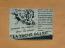 ++Pub 1931 La Vache Qui Rit  Bel- Lons Le Saunier  Jura - Werbung