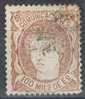 Isabel II 100 Milesimas Variedad, Cat Edifil  Num 108b º - Used Stamps