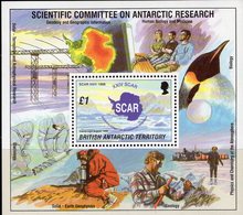 Scientific 1996 British Antarctic Block 3 ** 11€ Tiere In Antarktis Naturschutz-Forschung Hoja Ss Sheet Bf Oceanien - Research Stations