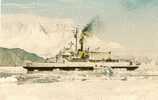 STATEN ISLAND W278 Icebreaker Coast Guard USA Antartic Motorship Real Photo Postcard - Guerre