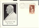Vatican Vaticano - Mort Du Pape Jean XXIII - Carte 03.06.1963 - Religion Catholique - Máquinas Franqueo (EMA)