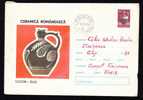 Romania  1973 PORCELAINE  CERAMICS ENTIER POSTAUX COVER Code. 1230/73. - Porselein