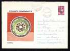 Romania  1973 PORCELAINE  CERAMICS ENTIER POSTAUX COVER Code. 1233/73. - Porcelana