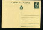 S1977 CARTOLINA POSTALE DEMOCRATICA C. 60 VERDE - Storia Postale