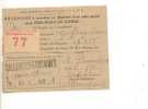 511$$$ 1943 PRIGIONIERI DI GUERRA POW Francia Germania Recepisse A Remettre Colis Postal - Lettres & Documents