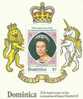 DOMINICA -1978 -  QUEEN ELISABETH II CORONATION 1953-1978 SOUVENIR SHEET WITH 1 STAMP OF $ 5.00 - Dominica (1978-...)