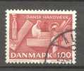 Denmark 1977 Mi. 646,  1 (Kr) Dänisches Handwerk Stemmeisen Winkeleisen Hobel - Gebruikt
