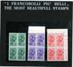 ITALIA REGNO ITALY KINGDOM REPUBBLICA SOCIALE ITALIANA RSI 1944 FRATELLI BANDIERA SERIE COMPLETA SET MNH QUARTINA - Nuevos