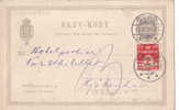 ENTIER DANOIS  1909  AVEC COMPLEMENT D'AFFRANCHISSEMENT - Postal Stationery