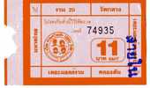 TICKET - TRANSPORT - BUS - THAILANDE - BUS LOCAL - World