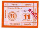 TICKET - TRANSPORT - BUS - THAILANDE - BUS LOCAL - World