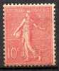 France ; 1903/24 ; Mth; N°Y:129 ;neuf*sans Charnière ;gomme Mate  ; Cote** : 22.00e. - 1903-60 Sower - Ligned