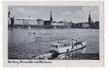 GERMANY - HAMBURG, Binnenalster, Alsterdamm, Old Postcard - Mitte