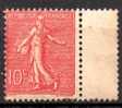 France ; 1903/24 ; Mth; N°Y:129c(rose Foncé) ;neuf* ;très Légère Adhérence ;gomme Mate  ; Cote** : 40.00e. - 1903-60 Sower - Ligned