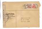 Lettre Suisse Flamme ZURICH 26/06/1946 Pour Paris Avec Bande Et Cachet  Controlé LYY 629 - Censure - Cartas & Documentos