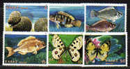 Grecia -  Serie CPL 6 Valori - FARFALLE - CONCHIGLIE E PESCI - Nuova ** - Unused Stamps