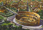 A1405 Roma - Il Colosseo E L' Arco Di Costantino Visto Dall'alto / Non Viaggiata - Colosseum