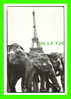 ÉLÉPHANTS - LA TOUR EIFFEL, PARIS - PARADE DES ELÉPHANTS - GUY LE QUERREC, 1979 - COÉDITION GALERIE MARION-VALENTINE - - Éléphants