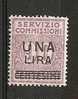 1925 REGNO COMMISSIONI 1 £ SU 90 C LUSSO MH * - RR6792 - Vaglia Postale