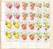 BULGARIA  / Bulgarie 1993    Fruits    6v  -  MNH  Block Of Four - Ungebraucht