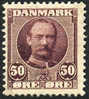 Denmark #77 Mint Hinged 50o Claret From 1907 - Nuovi