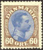 Denmark #123a Mint Hinged 60o Brown & Ultra From 1919 - Ungebraucht