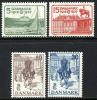 Denmark #258-61 Mint Hinged King Christian 25th Anniv. Set From 1937 - Ungebraucht