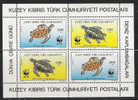 R254.-.TURKISH CYPRUS .-. 1992 .-. WWF .-. SCOTT # 328a.-. MNH . TIRTLES / TORTUGAS .-. SCV US$14.50 / EUR 11.50 + - Tortugas