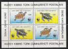 R254.-.TURKISH CYPRUS .-. 1992 .-. WWF .-. SCOTT # 328a.-. MNH . TIRTLES / TORTUGAS .-. SCV US$14.50 / EUR 11.50 + - Schildkröten