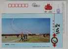 Kite Playing,Symphony In Sky,China 2009 Rudong Tourism Landscape Advertising Pre-stamped Card - Unclassified
