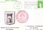 46- SAISSAC CP 1ere Expo Philatelique 1979 Preaffranchie - Covers & Documents