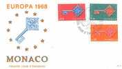 MONACO  EUROPA CEPT 1968   FDC - 1968