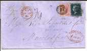 GBV072/ Mi.Nr.17 I (Pl. 8) + 14 B. Early Registered Mark 1859 - Brieven En Documenten