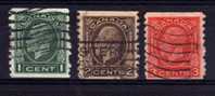 Canada - 1933 - Coil Stamps ( Imperf X 8½) - Used - Gebraucht