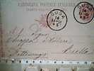 INTERO POSTALE  900 Da SUSA X BIELLA  1901 CN9244 - Ganzsachen