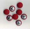 - LOT DE 8  BOUTONS TISSUS - Buttons