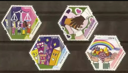 2007 HONG KONG Civic Education (Hexagon Shaped) 4V - Unused Stamps