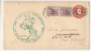 USA - 2 - Vf  1933 FIRST FLIGHT AIR MAIL ROUTE LAS VEGAS - NEW MEXICO CHEVAUX CACHETED COVER - Uprated Entire - Schmuck-FDC