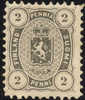Finland #17 Mint Hinged 2p Gray From 1875 - Ongebruikt